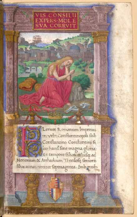 Imago picta (insunt dea Roma adflicta, u...