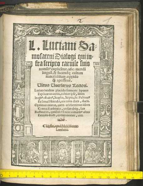 Titelblatt Holzschnitt: Titeleinfassung ... from