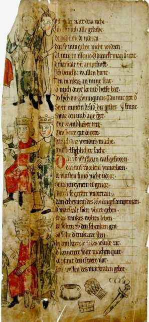 Vers 211,13-212,14.Oben: Rede des König...