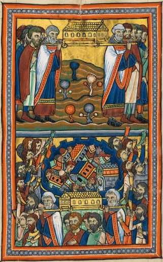 Oberes Register: Die Bundeslade wird ... aus