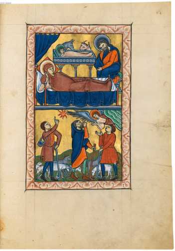 Oben: Geburt Christi - Maria ... from