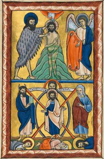 Oben: Taufe Christi im Jordan ... aus