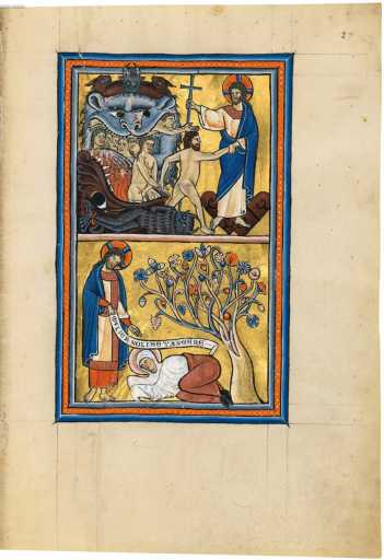 Oben: Höllenfahrt Christi, der Adam ... da