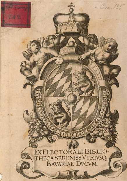 Wappenexlibris der kurfürstlichen Hofbi...