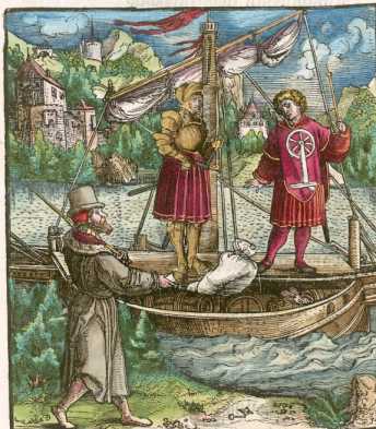 Kupferstich 58: Theuerdank steht in ... din