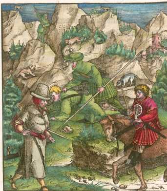 Kupferstich 69: Bei einer Jagd ... uit