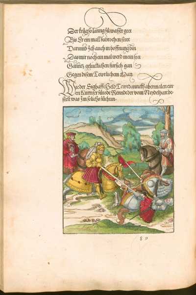 Kupferstich 89: Der geharnischte Theuerdank ... aus