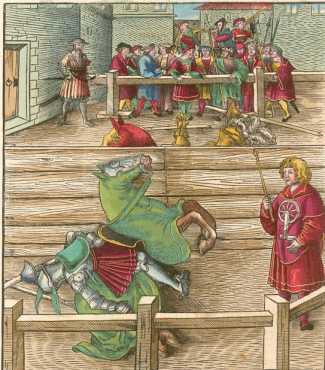 Kupferstich 103: Die beiden Turnierkämpfer ... from