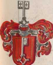 Kolorierte Illustration 3 Wappen ... from