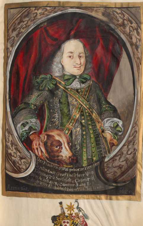 Kolorierte Illustration Großes Portrait ... aus