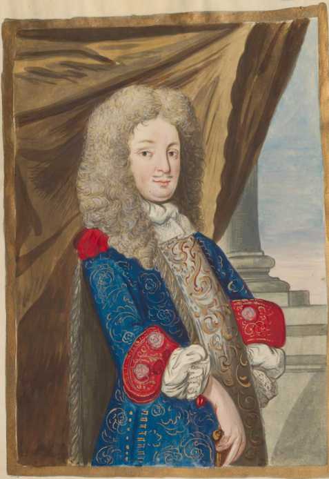 Kolorierte Illustration Großes Portrait ... aus