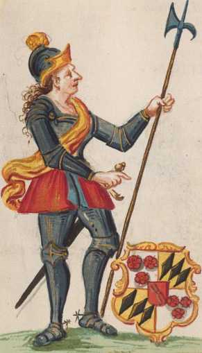 Kolorierte Miniatur Henricus von Törrin...