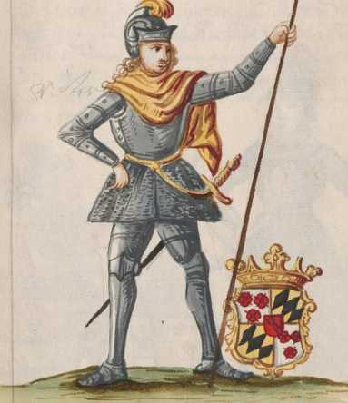 Kolorierte Miniatur Georg von Törring: ...