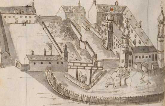 Zeichnung von Schloß Nedenbach (nicht k...