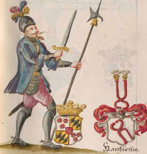 Kolorierte Miniatur Georg von Törring: ...