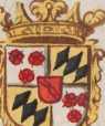 2 Wappen: Törring, Fraunhoven
