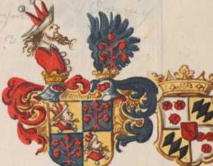 3 Wappen: Ortenburg, Degenberg, Törring...