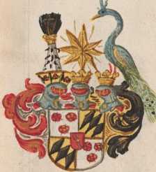 2 Wappen: Törring und Ramseisen
