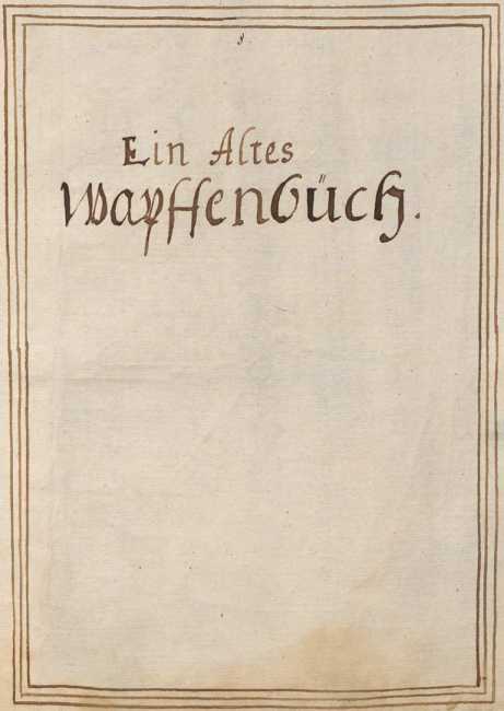 Ein altes Wapffenbüch
