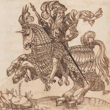 Kupferstich: Kaiser Karl der Große ... aus