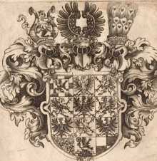 Landeswappen und Adelswappen des Reiches...