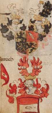 Unter den Wappen auch das der Elrichshau...