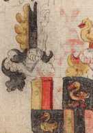 Unter den Wappen auch das der Elrichshau...
