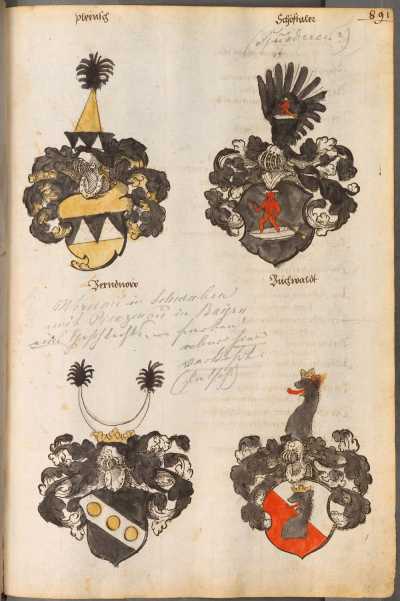 Familienwappen des Turnieradels ... aus