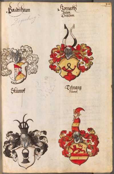 Familienwappen des Turnieradels ... aus