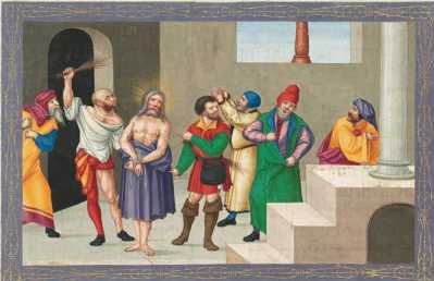 Miniatur: Paulus wird in Philippi ausgep...