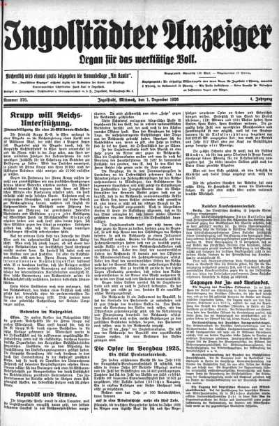 Nr. 276 1. Dezember 1926 din