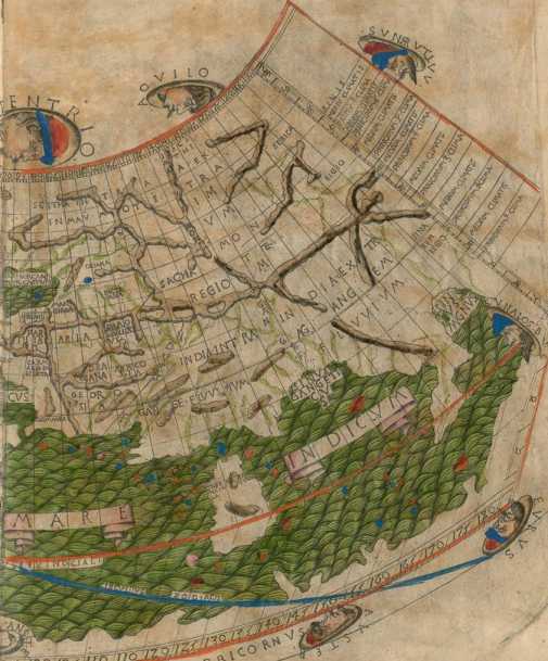 Farbige Karte: 2. Teil Asien (62)
