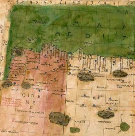 Farbige Karte: in 2 Teilen Ägypten (#)
