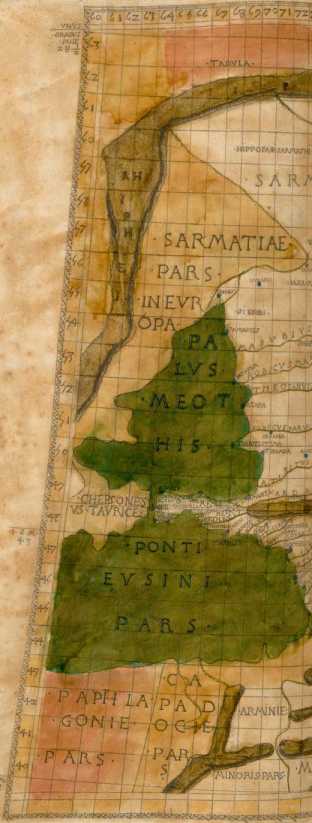 Farbige Karte: in 2 Teilen din