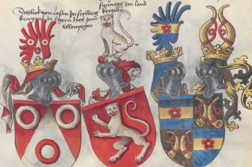 Sechs Herren-Wappen de