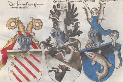 Sechs Herren-Wappen from