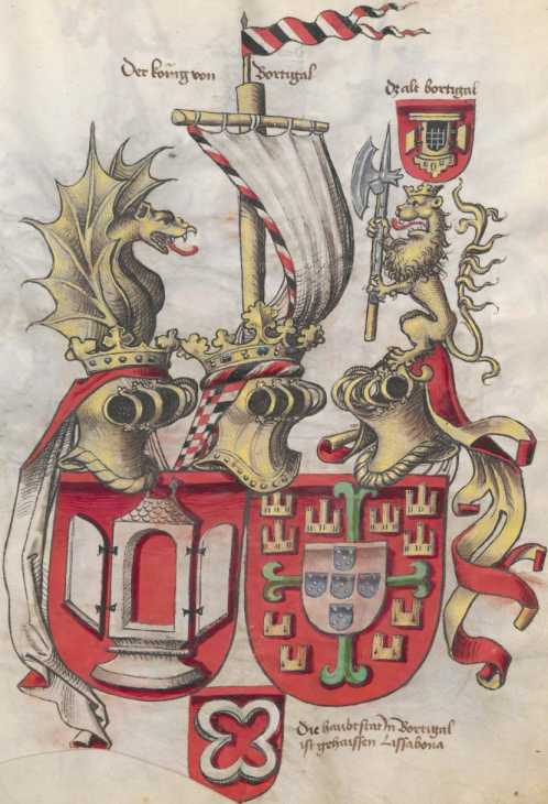 Wappen des Königs von Portugal ... de