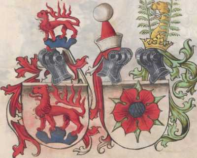 Vier Grafenwappen (127)
 aus
