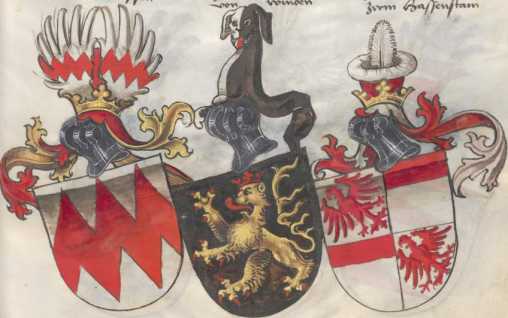 Sechs Herren-Wappen (209)
 aus
