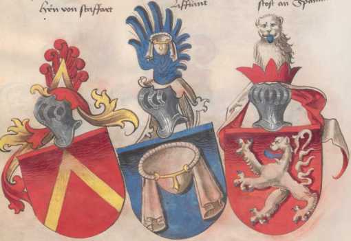 Sechs Herren-Wappen (222)
 aus
