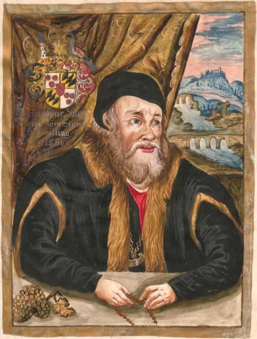 Kolorierte IIlustration Großes Portrait ... aus