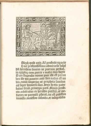 Holzschnitt: Flucht nach Ägypten ... aus