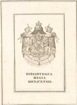 Vorderer Spiegel mit Exlibris der ... din