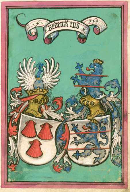 Ganzseitige Illustration: Wappen Ludwigs...