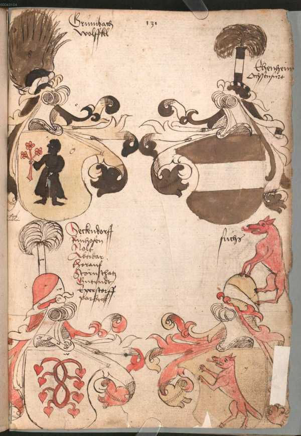 Wappen Grimbach Wolfskehl u.a. (131r)
