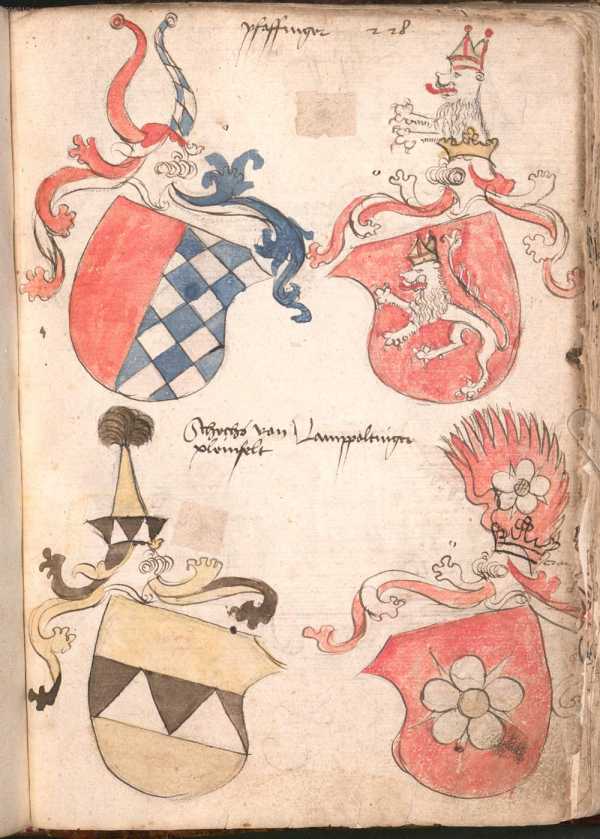 Wappen Pfaffinger u.a. (228r)
