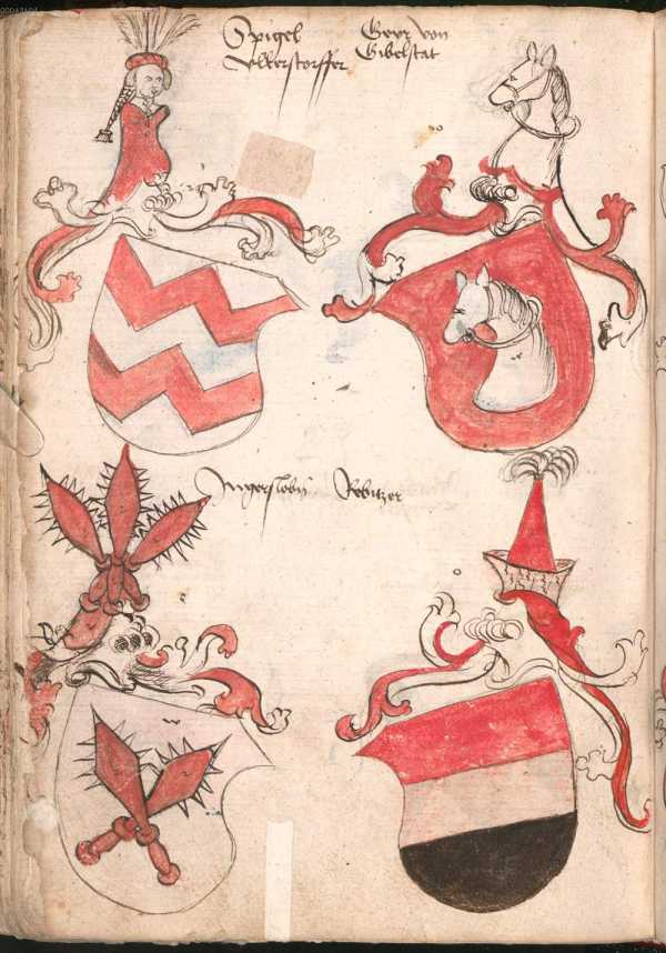 Wappen kleinerer Adelshäuser und einzel...