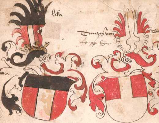 Wappen Ecker, Thuntzen von Langenhein, O...