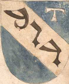 Wappen ideeller Vorfahren und Wappen hö...