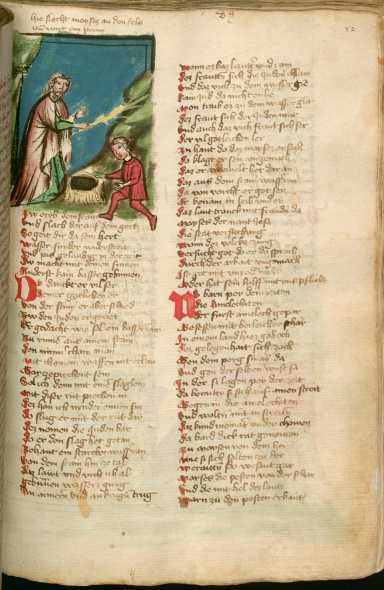 Miniatur: Mose schlägt Wasser aus ... aus